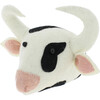 Mini Cow Animal Head, White/Black - Animal Heads - 2