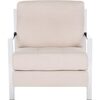 Walden Tufted Linen Accent Chair, Beige - Accent Seating - 1 - thumbnail