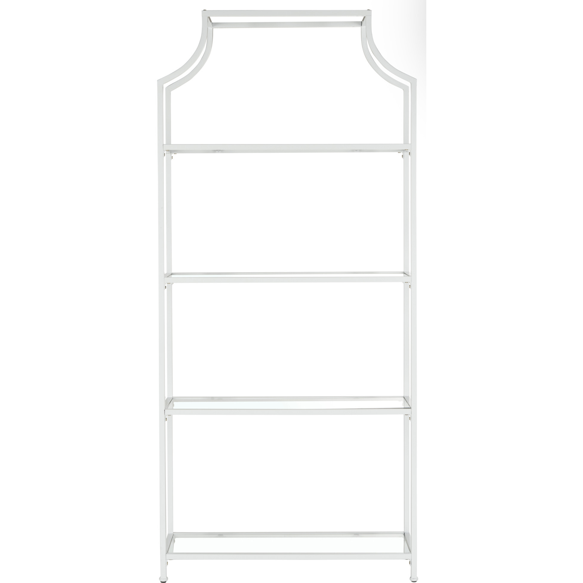 Slater 4-Tier Etagere, White - Bookcases - 1