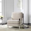 Walden Tufted Linen Accent Chair, Beige - Accent Seating - 2 - thumbnail