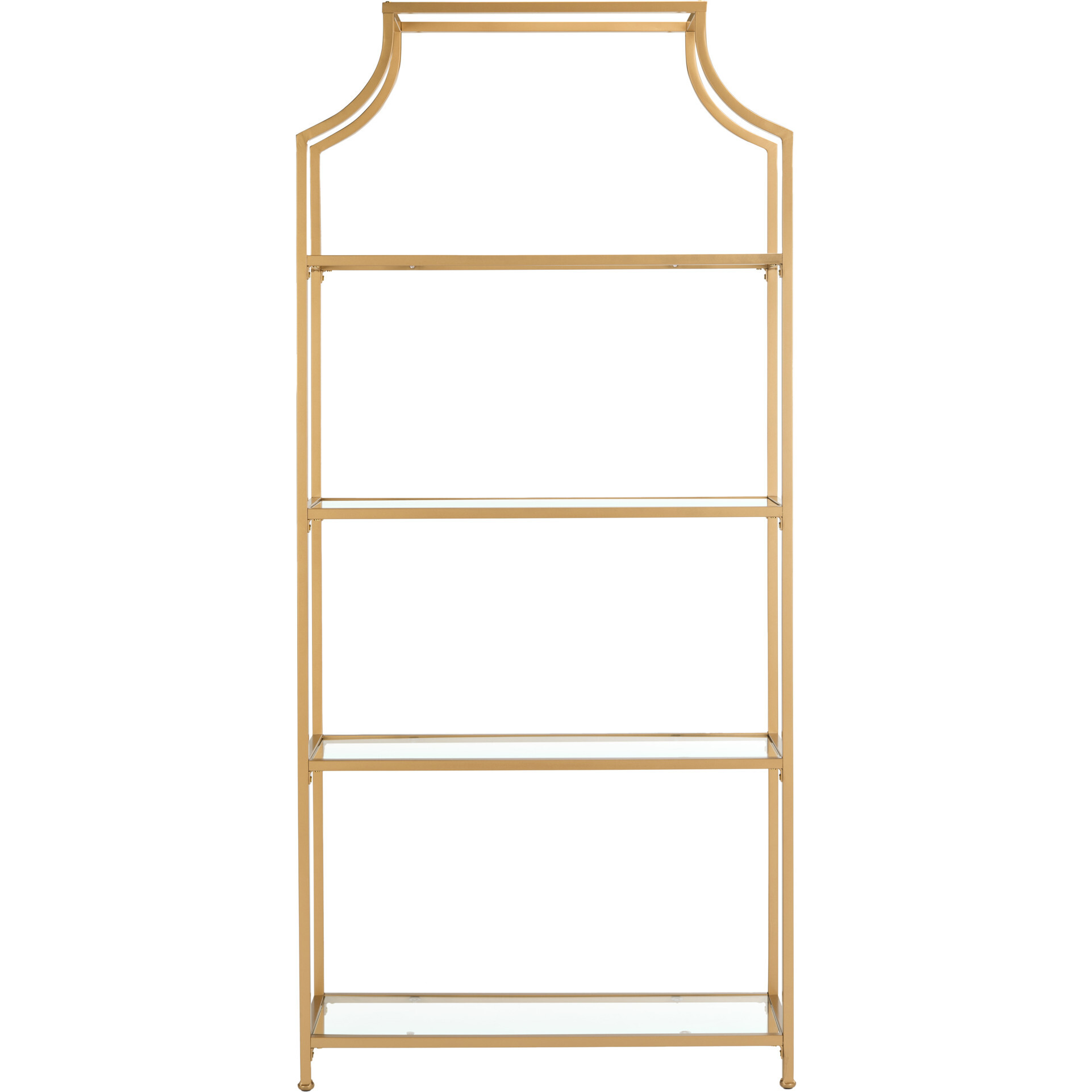 Slater 4-Tier Etagere, Gold - Bookcases - 1
