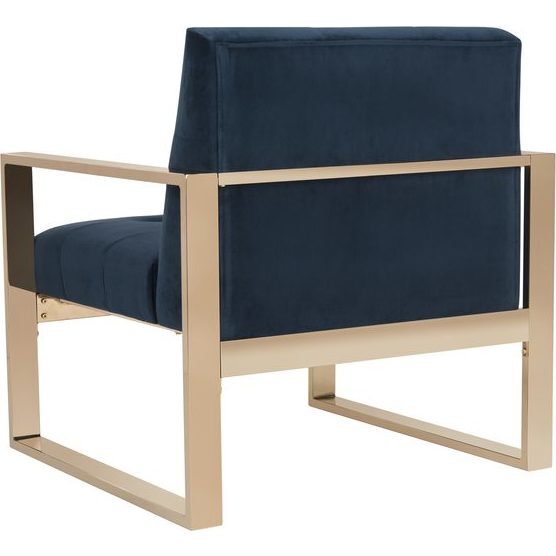 Vasco Accent Chair, Navy - Wall Décor - 4