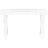 Alessia Mid-Century Lacquer Vanity Desk, White - Desks - 1 - thumbnail