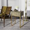 Mori Shagreen Side Table, Tan - Accent Tables - 2