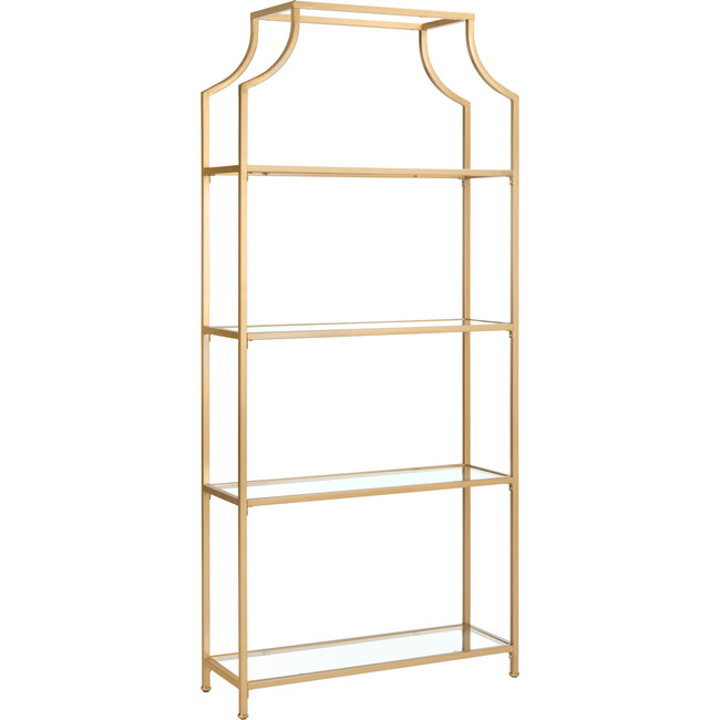 Slater 4-Tier Etagere, Gold - Bookcases - 2