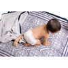 Block-Printed Cotton Dohar, Southside Blue - Blankets - 7