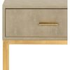 Mori Shagreen Side Table, Tan - Accent Tables - 4