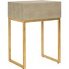 Mori Shagreen Side Table, Tan - Accent Tables - 5