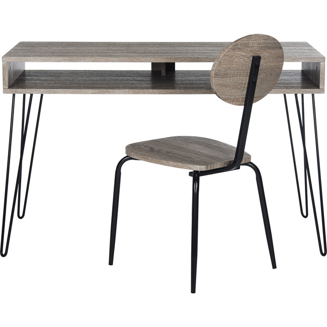 Winta Desk + Chair, Grey