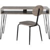 Winta Desk + Chair, Grey - Desks - 1 - thumbnail