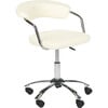 Pier Desk Chair, Cream - Desk Chairs - 3