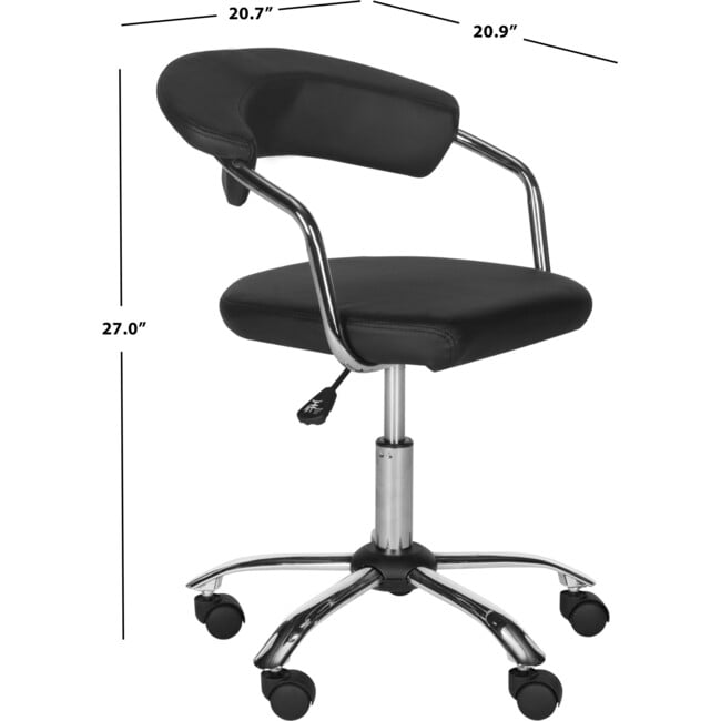 Pier Desk Chair, Black - Desk Chairs - 5