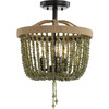 Davin Flush Mount, Green - Lighting - 2