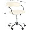 Pier Desk Chair, Cream - Desk Chairs - 5