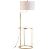 Crispin Floor Lamp Side Table, Gold - Lighting - 2