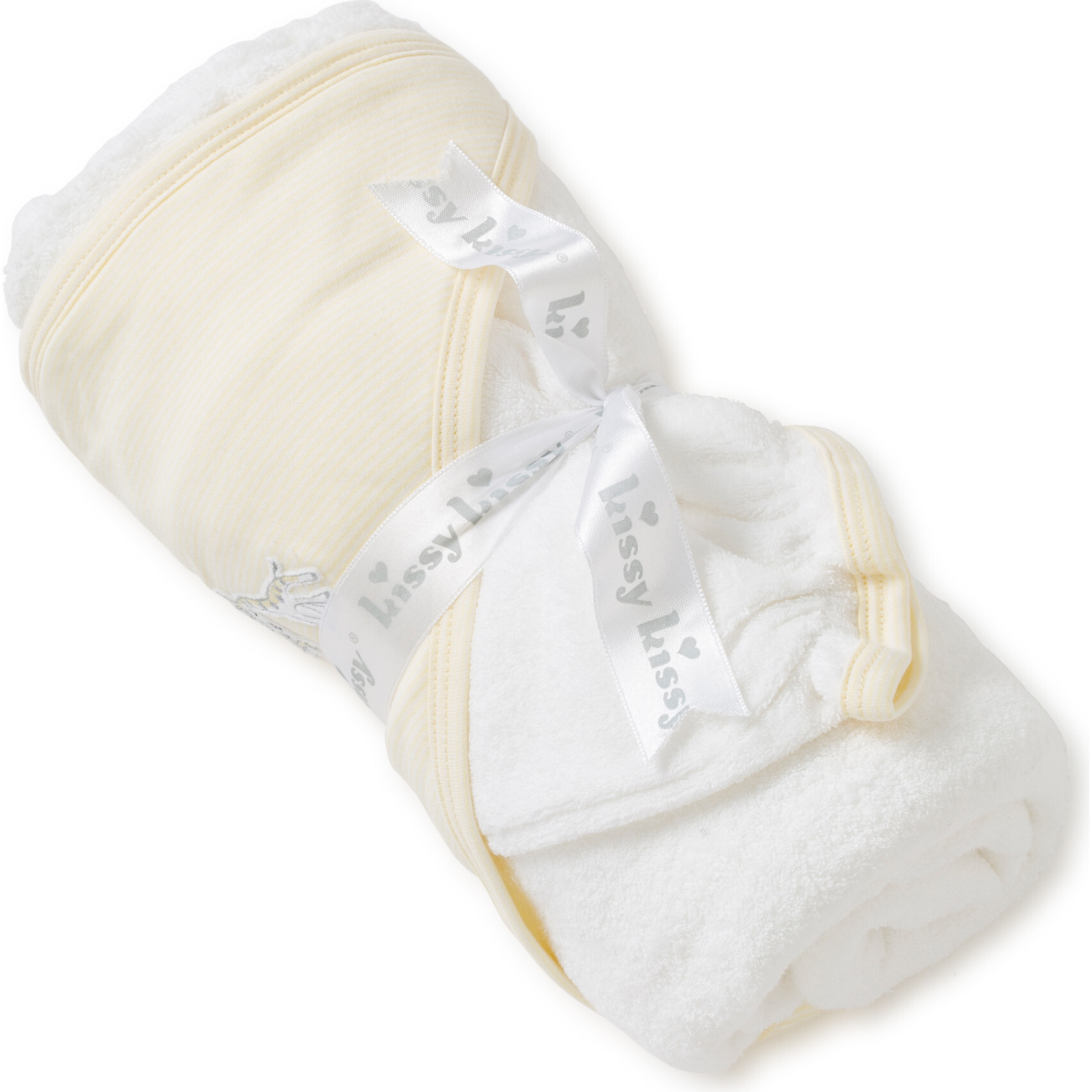 Giraffe Generations Striped Towel & Mitt Set - Towels - 1