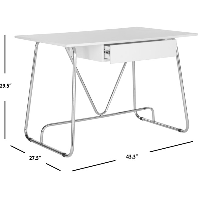 Molloy Desk, White - Desks - 4