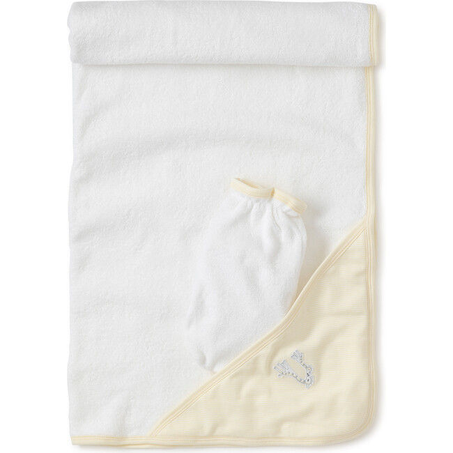 Giraffe Generations Striped Towel & Mitt Set - Towels - 2