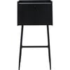 Xander Modern Secretary Desk, Black - Desks - 1 - thumbnail