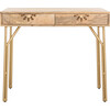 Lily 2 Drawer Desk, Natural - Desks - 1 - thumbnail