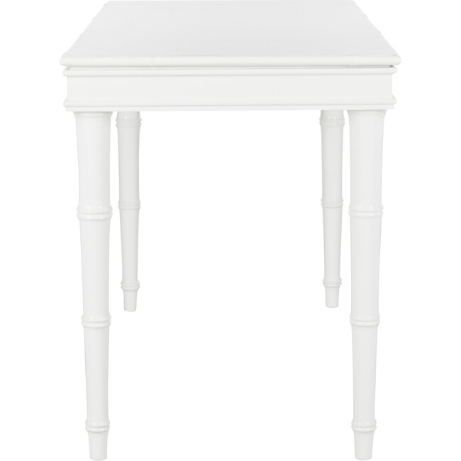 Noely Modern Coastal Writing Desk, White - Desks - 3