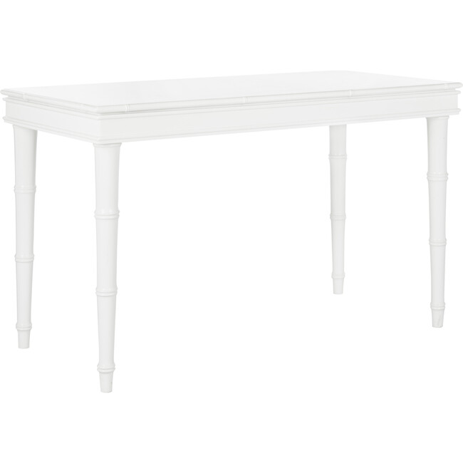 Noely Modern Coastal Writing Desk, White - Desks - 4