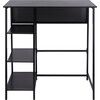 Hayden 3 Shelf Standing Desk, Black - Desks - 1 - thumbnail
