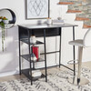 Hayden 3 Shelf Standing Desk, Black - Desks - 2