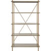 Rigby 5-Tier Etagere, Gold - Bookcases - 1 - thumbnail