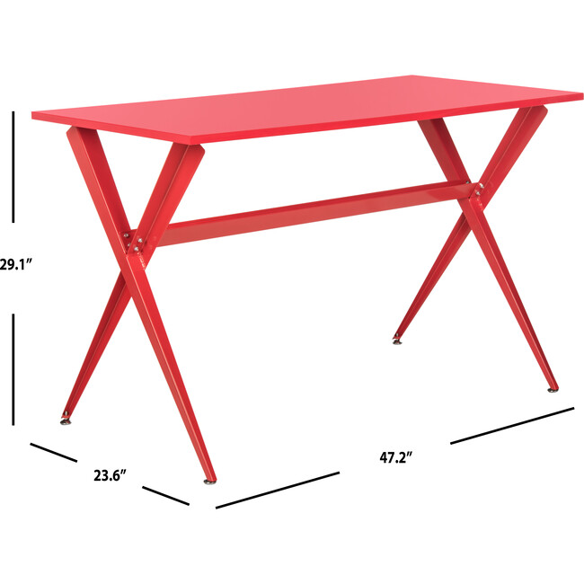 Chapman Desk, Red - Desks - 4