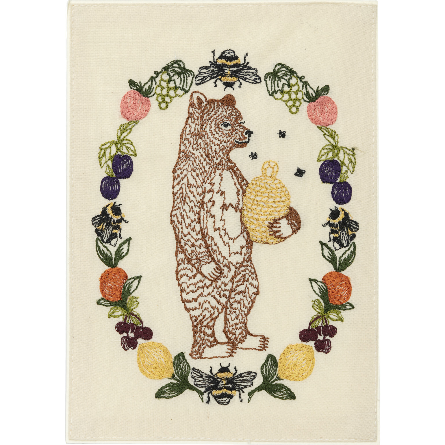 Honey Bear Embroidered Card - Paper Goods - 1