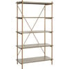 Rigby 5-Tier Etagere, Gold - Bookcases - 2