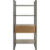 Skylar 4 Tier 1 Drawer Etagere, Gunmetal - Bookcases - 3
