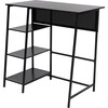 Hayden 3 Shelf Standing Desk, Black - Desks - 3