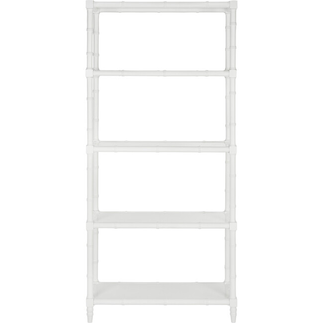 Ebo Coastal 4-Tier Etagere, White - Bookcases - 1