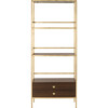 Mateo 4-Tier Storage Etagere, Gold - Bookcases - 1 - thumbnail