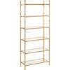 Arden 6-Tier Etagere, Gold - Bookcases - 2