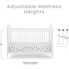 Madeline 4-in-1 Convertible Crib, Bianca White - Cribs - 4