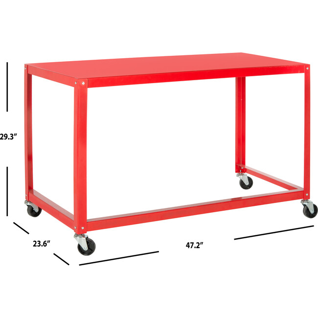 Bentley Desk, Red - Desks - 5
