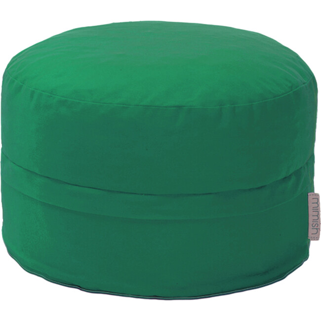 Cotton Storage Pouf, Green - Storage - 1