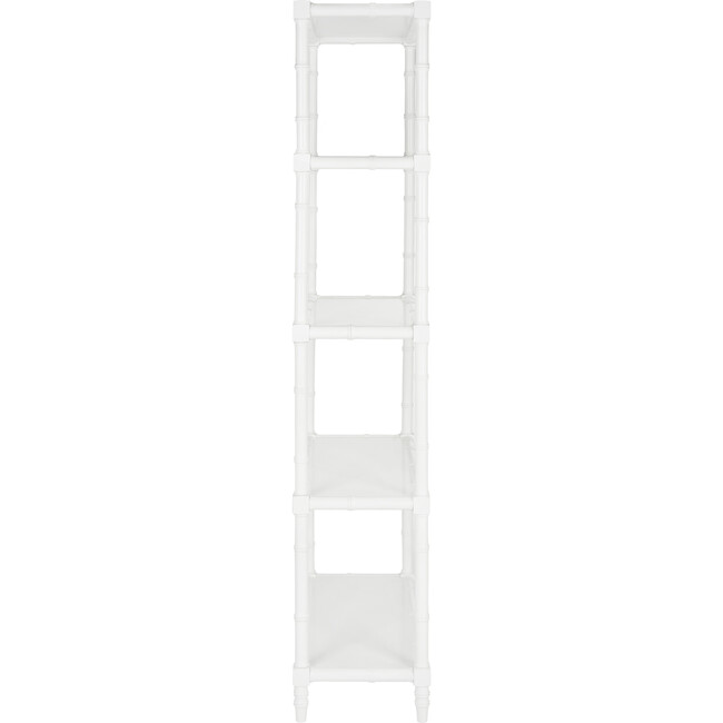 Ebo Coastal 4-Tier Etagere, White - Bookcases - 3