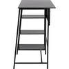 Hayden 3 Shelf Standing Desk, Black - Desks - 4