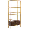 Mateo 4-Tier Storage Etagere, Gold - Bookcases - 2
