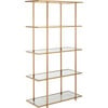 Francis 5-Tier Etagere, Gold - Bookcases - 2