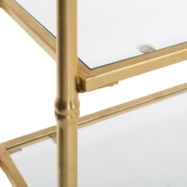 Arden 6-Tier Etagere, Gold - Bookcases - 4