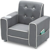 Chelsea Kids Upholstered Chair with Cup Holder, Soft Grey - Kids Seating - 5