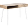 Jorja 1 Drawer 1 Shelf Desk, Natural/White - Desks - 5