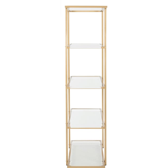 Francis 5-Tier Etagere, Gold - Bookcases - 3