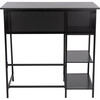 Hayden 3 Shelf Standing Desk, Black - Desks - 5