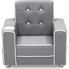 Chelsea Kids Upholstered Chair with Cup Holder, Soft Grey - Kids Seating - 6